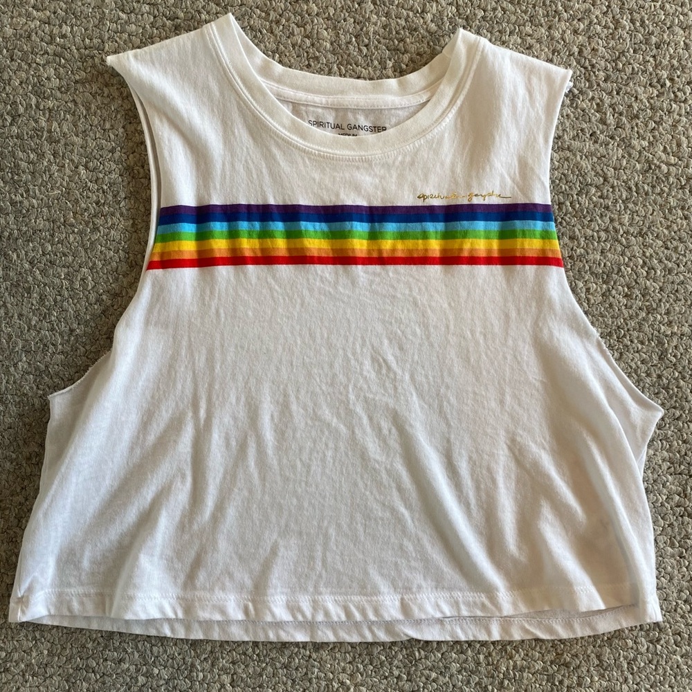 Spiritual gangster rays Callie crop tank